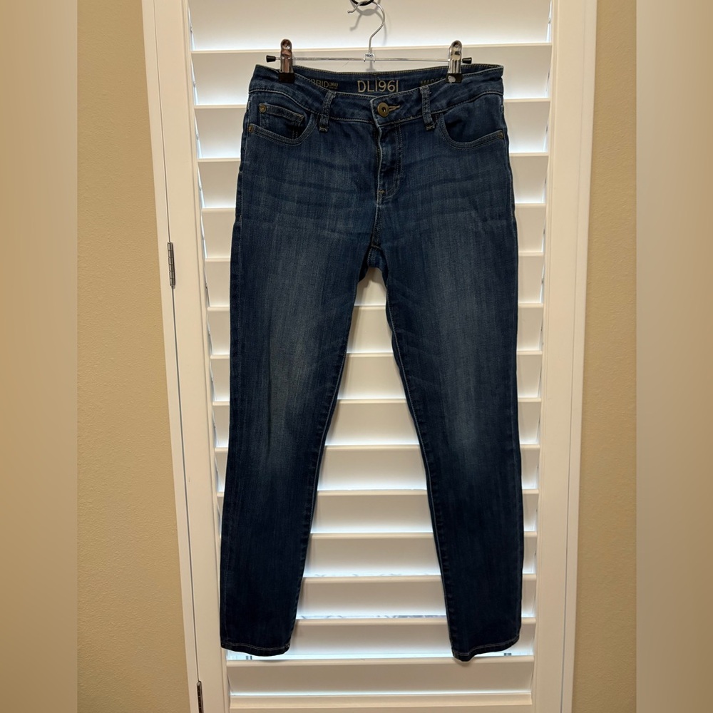 DL1961 Women's DLX Hybrid 360 Margaux  Instasculpt Skinny Blue  Jeans